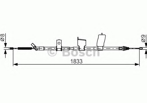 1987482340 BOSCH ТОРМОЗНОЙ ТРОС 1987482340 BOSCH