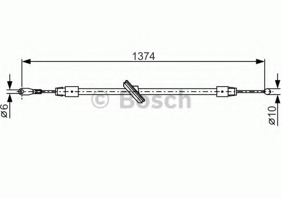 Тормозной трос 1987482312 BOSCH