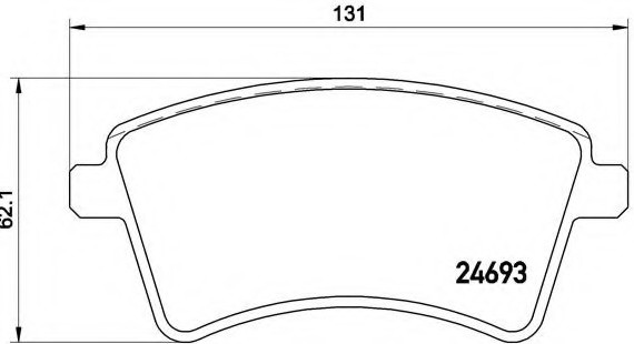 P68044 BREMBO (Германия) Тормозные колодки Brembo P68044