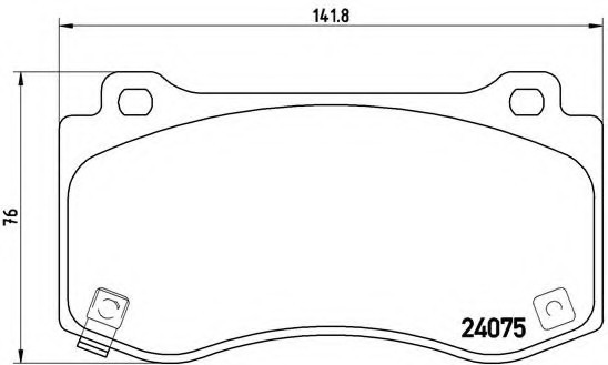 P11023 BREMBO (Германия) Колодки торм.пер. P11023 BREMBO