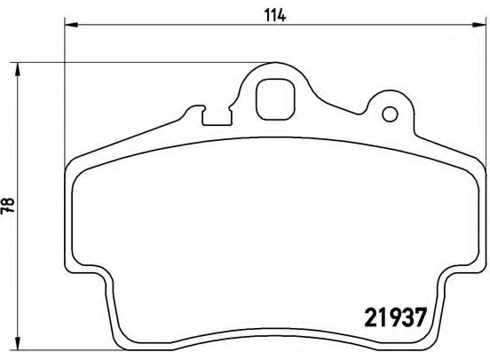 P65007 BREMBO (Германия) Колодки торм.. P65007 BREMBO