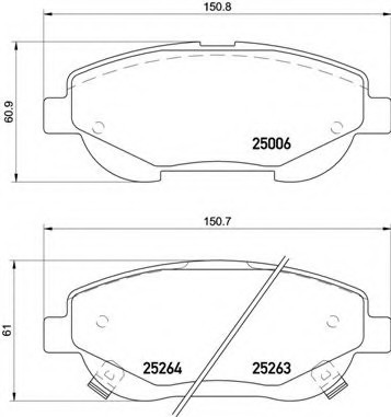 P83148 BREMBO (Германия) Колодки торм.. P83148 BREMBO