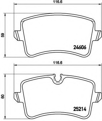 P85117 BREMBO (Германия) Колодки торм.зад. P85117 BREMBO