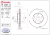 Тормозной диск 09A38611 BREMBO