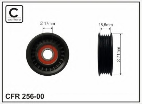 25600 CAFFARO Ролик натяжителя 25600 CAFFARO