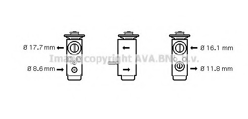 OL1352 AVA COOLING Клапан кондиционера OL1352 AVA