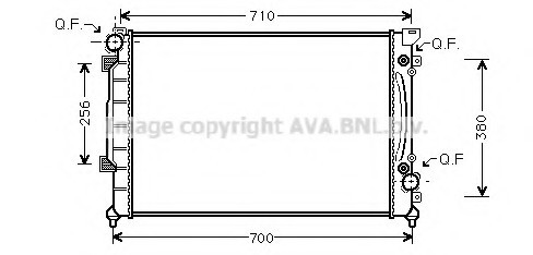 AIA2157 AVA COOLING Радиатор двигателя AIA2157 AVA