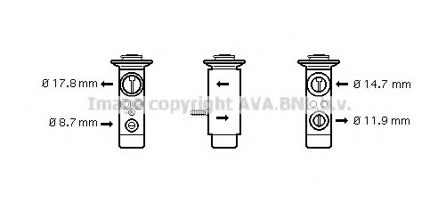 BW1089 AVA COOLING Розширювальний клапан