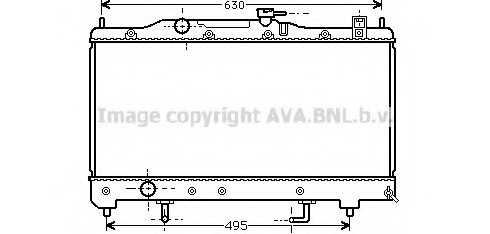 TO2238 AVA COOLING Радиатор охлаждения TO2238 AVA