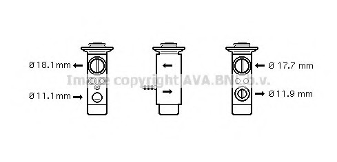 MS1124 AVA COOLING Розширювальний клапан