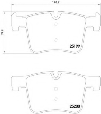 P06075 BREMBO (Германия) Колодки bmw f20 P06075 BREMBO