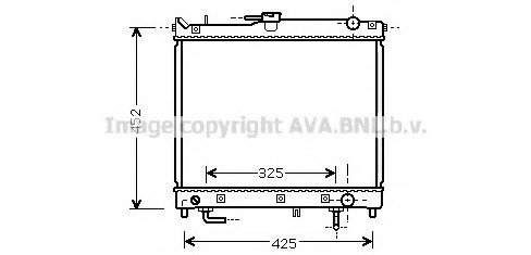 SZ2109 AVA COOLING Радиатор двигателя SZ2109 AVA