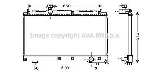 TO2331 AVA COOLING Радиатор двигателя TO2331 AVA