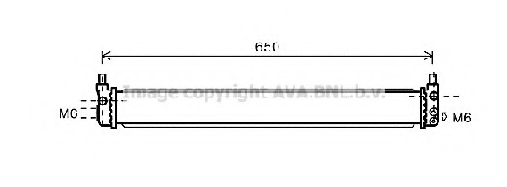 TO2602 AVA COOLING Радиатор двигателя TO2602 AVA