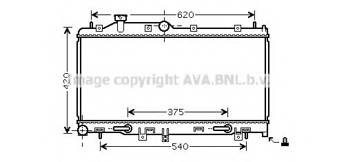 SU2066 AVA COOLING Радиатор двигателя SU2066 AVA