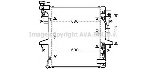 MT2205 AVA COOLING Радиатор двигателя MT2205 AVA