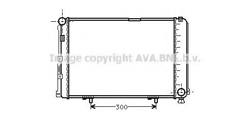Радіатор двигателя MS2067 AVA