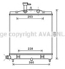 Фото радіатор двигателя KA2172 AVA KA2172 AVA COOLING KA2172 AVA COOLING Радіатор двигателя KA2172 AVA