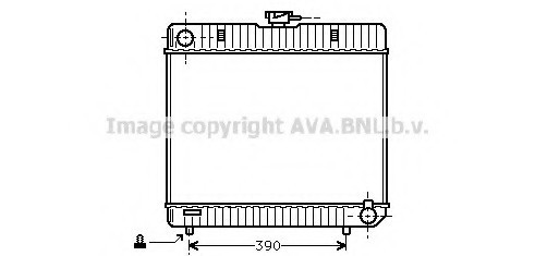 MS2042 AVA COOLING Радиатор двигателя MS2042 AVA