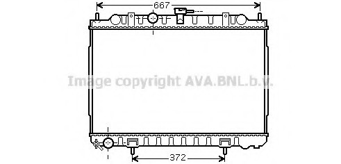 DN2238 AVA COOLING Радиатор двигателя DN2238 AVA