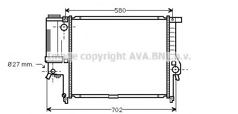 BW2140 AVA COOLING Радиатор [520x440] BW2140 AVA