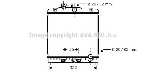 HD2120 AVA COOLING Радиатор двигателя HD2120 AVA