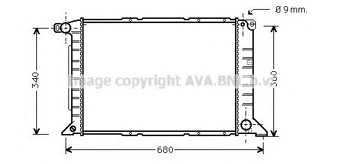 FD2261 AVA COOLING Радиатор двигателя FD2261 AVA