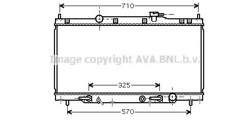 HD2163 AVA COOLING Радиатор двигателя HD2163 AVA