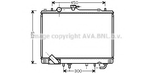 MT2157 AVA COOLING Радиатор двигателя MT2157 AVA