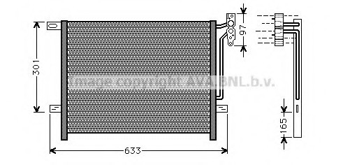 BW5203 AVA COOLING Конденсор кондиціонера BMW 3 E46/E83 98-05 (вир-во AVA)