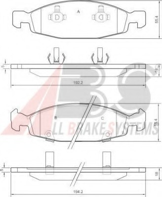 38790 ABS Тормозной шланг 38790 A.B.S.