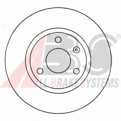 16035 ABS Тормозной диск 16035 A.B.S.