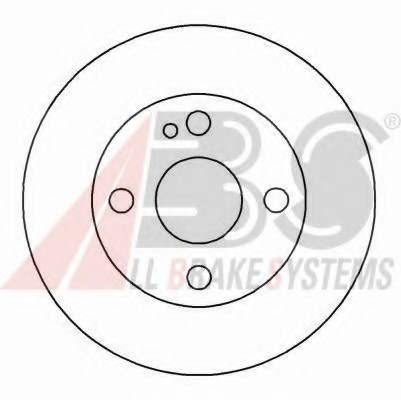 16148 ABS Гальмівний диск 16148 A.B.S.
