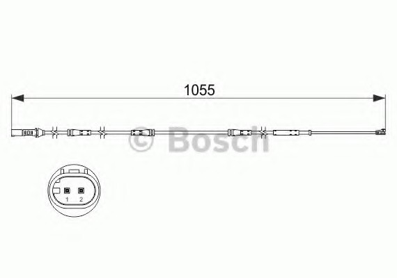 1987473508 BOSCH Датчик износа тормозных колодок