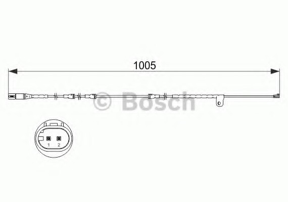 1987473521 BOSCH Гальмівні аксесуари (Датчик зносу колодки) BOSCH