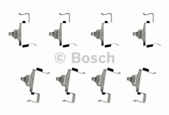 1987474695 BOSCH Монтажний к-кт гальмівних колодок