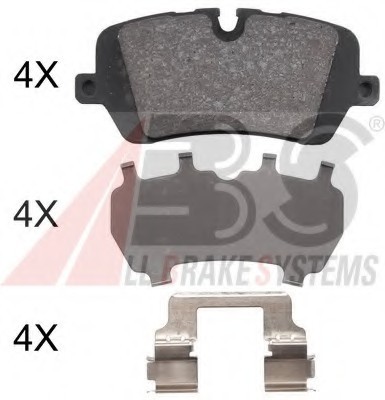 37981 ABS Колодка гальм. диск. задн. (вир-во ABS)