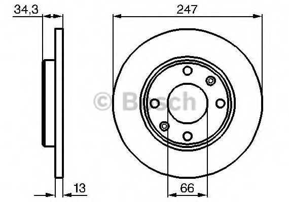 0986479B55 BOSCH Запчастина 0986479B55 BOSCH