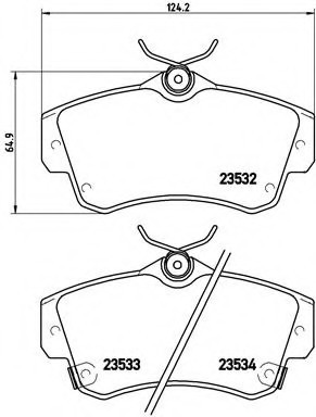 P11012 BREMBO (Германия) Гальмівні колодки дискові BREMBO