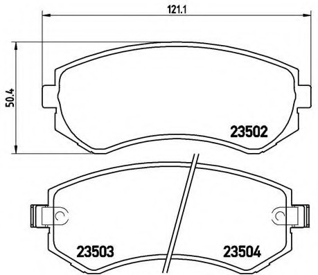 P56039 BREMBO (Германия) Автодеталь P56039 BREMBO