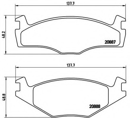 P85024 BREMBO (Германия) Автодеталь P85024 BREMBO