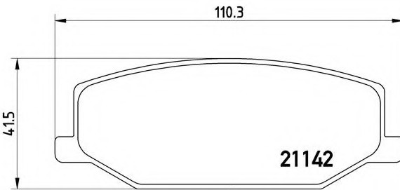 P79001 BREMBO (Германия) Гальмівні колодки дискові BREMBO