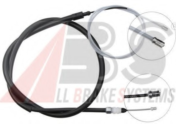 K13636 ABS Трос ручного гальма зад. Berlingo/Partner 08- Л=Пр. (2402/1300)