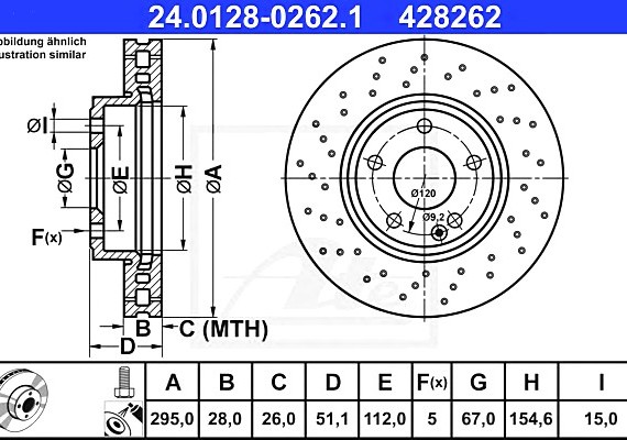 24012802621 Ate Запчасть 24012802621 ATE