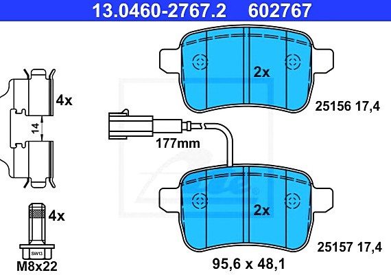 Запчасть 13046027672 ATE