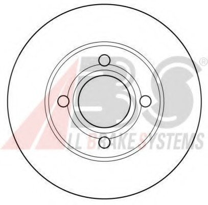 15746 ABS Диск тормозной AUDI 80/90/100 передн. вент. (пр-во ABS)