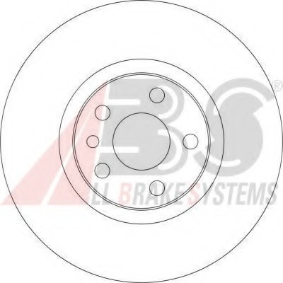 17406 ABS Диск тормозной CITROEN C8, PEUGEOT 807 передн., вент. (пр-во ABS)