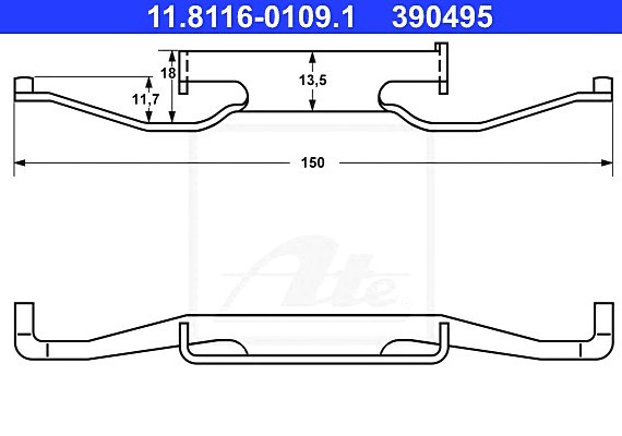11811601091 Ate Пружина 11811601091 ATE