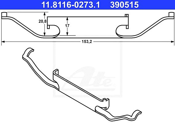 11811602731 Ate Пружина 11811602731 ATE