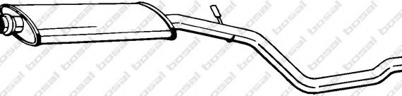 281609 BOSAL,Bosal Benelux N.V. Резонатор 281609 BOSAL